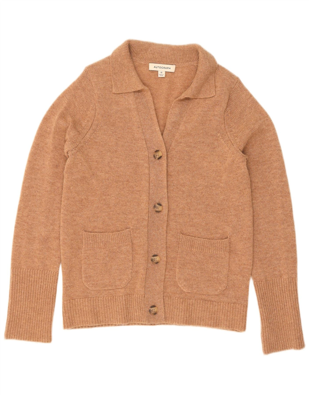 Marks & Spencer Damen Autograph Cardigan Pullover UK 10 Small Beige