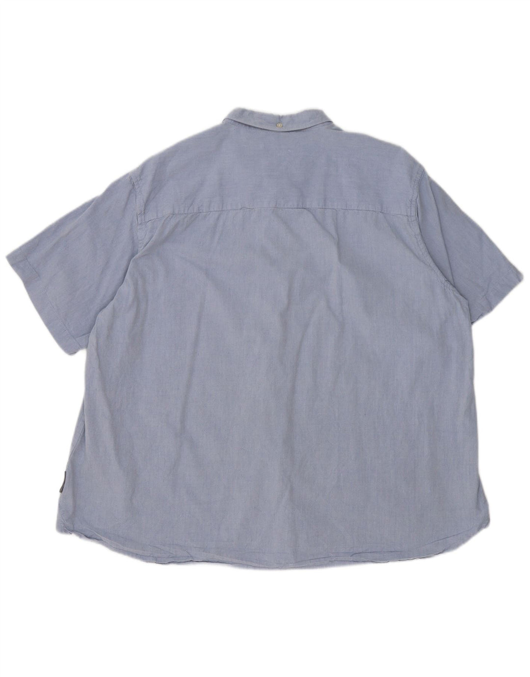 French Connection Herren Kurzarmhemd 2XL Blau Baumwolle