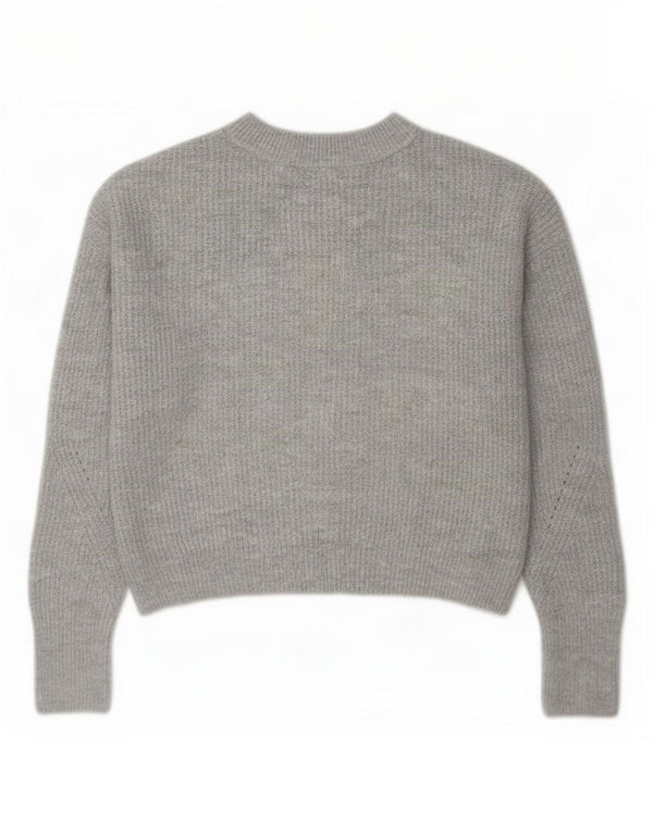 Topshop Womens Petite Crop Rollkragenpullover Pullover UK 6 XS Grau