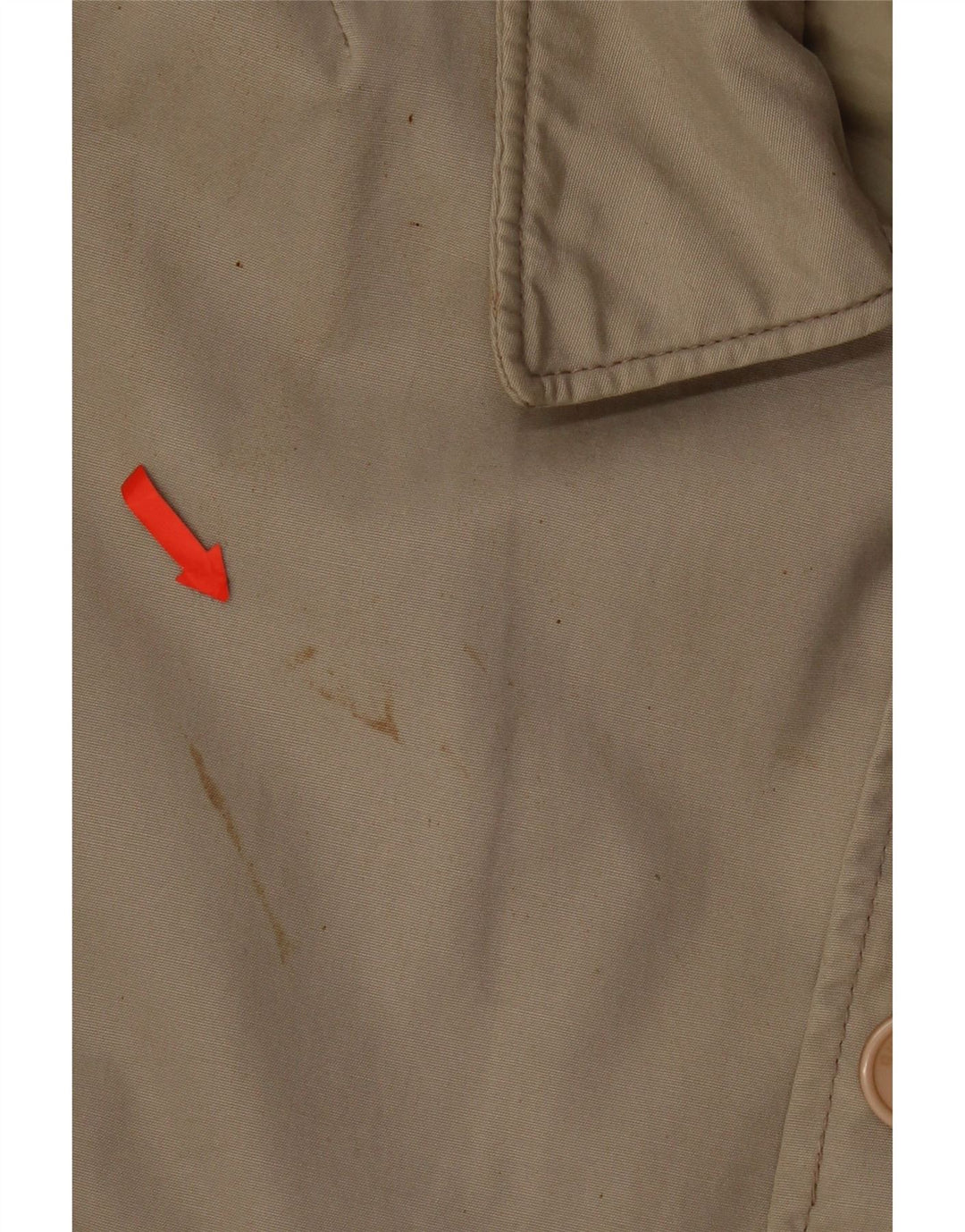 Guess Herrenmantel UK 38 Mittelbeige Baumwolle