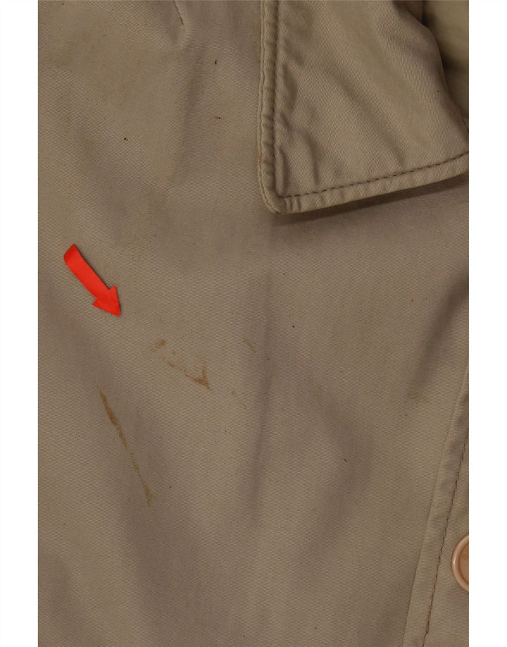 Guess Herrenmantel UK 38 Mittelbeige Baumwolle