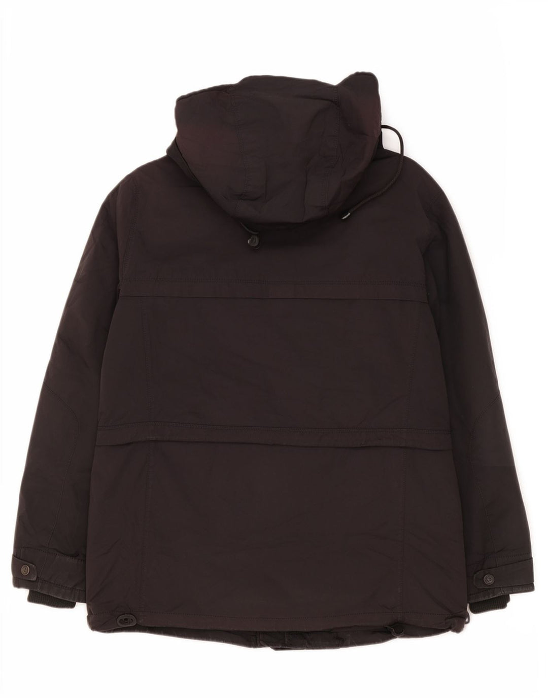 Zara Herren-Jacke mit Kapuze, gepolstert, UK 40, Größe L, Schwarz, Polyester