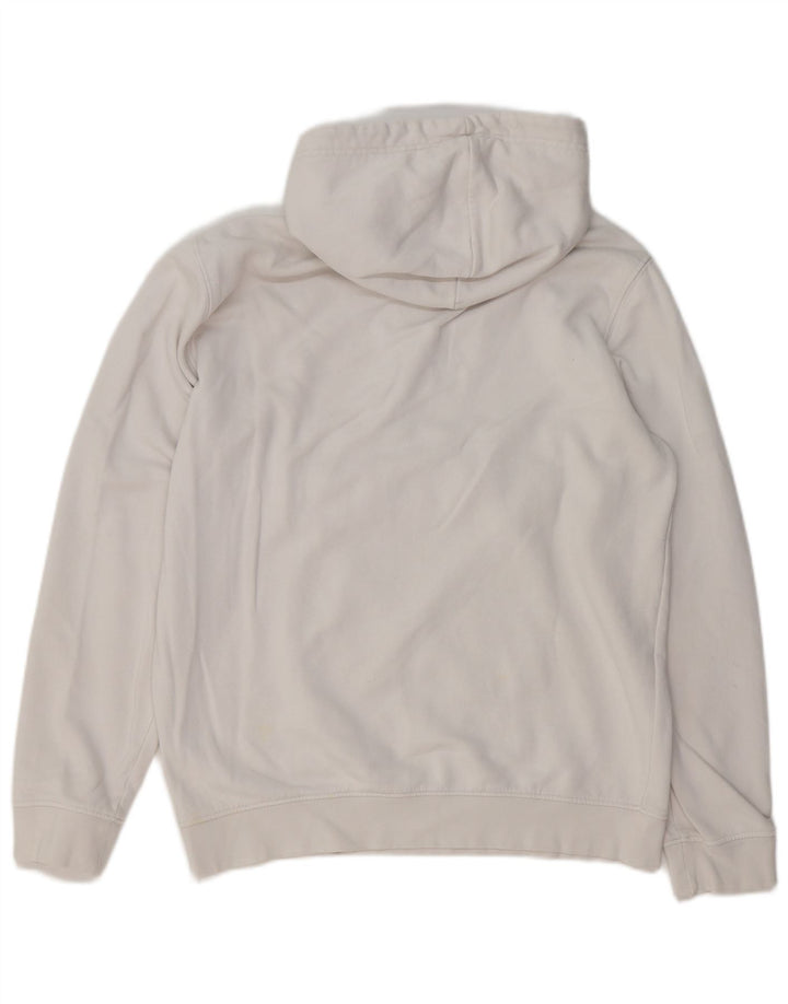 CHAMPION Herren-Kapuzenpullover mit grafischem Reißverschluss, mittlerer weißer Baumwolle