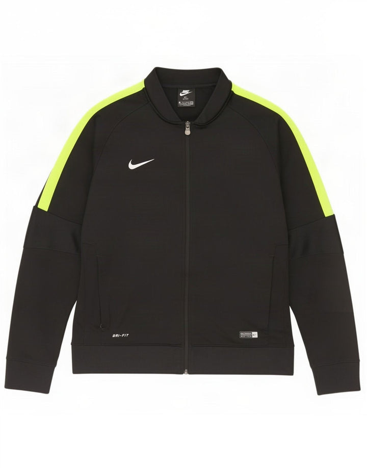 Nike Herren Dri Fit Trainingsanzug Top Jacke XL Schwarz Colourblock Polyester
