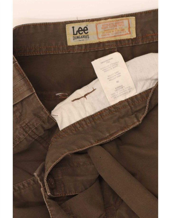Lee Herren Latzhose Cargoshorts W36 Große braune Baumwolle