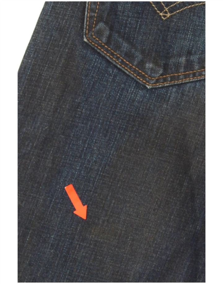 Levi's Herren 504 Straight Jeans W28 L32 Marineblau Baumwolle