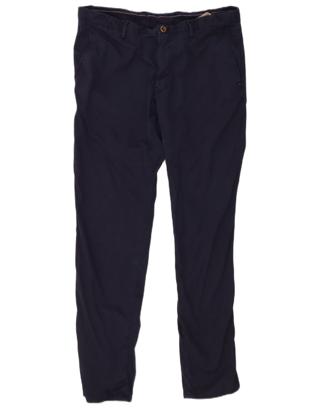 MASSIMO DUTTI Slim Chino-Hose für Herren, EU 46, XL, W36, L32, Marineblau, Baumwolle