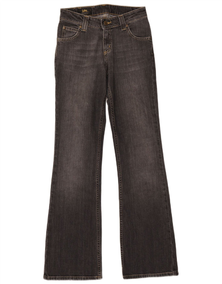 Lee Damen Desoto Bootcut Jeans W27 L33 Graue Baumwolle