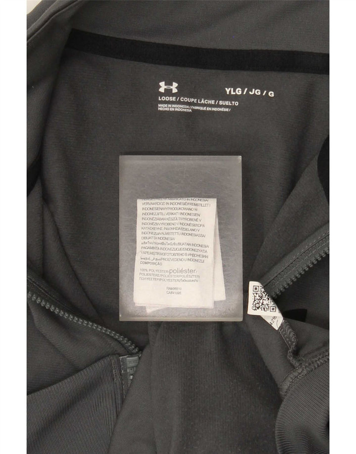 Under Armour Jungen-Trainingsanzug-Top-Jacke, 11–12 Jahre, Größe L, Grau, Farbblock