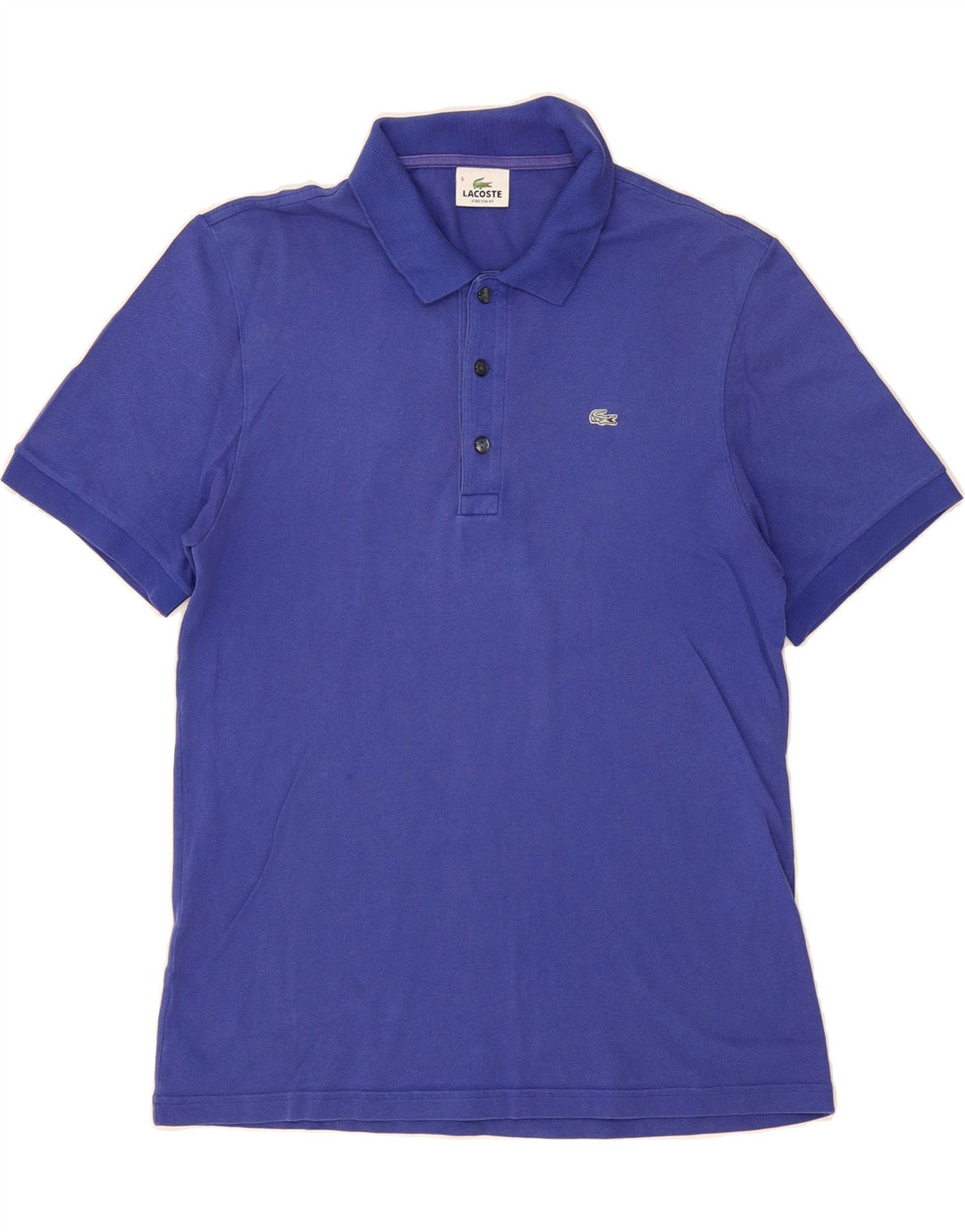 LACOSTE Mens Stretch Polo Shirt Size 6 XL Blue Cotton Vintage Lacoste and Second-Hand Lacoste from Messina Hembry 