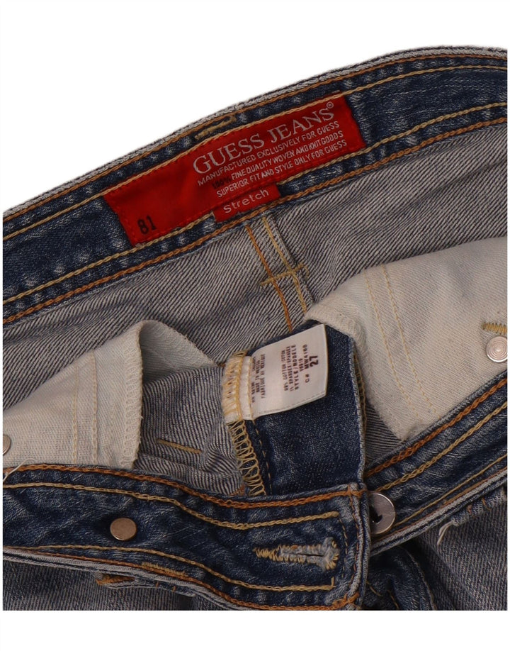 Guess Damen-Jeansshorts W27, kleine blaue Baumwolle