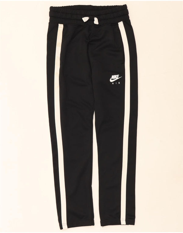 Nike Jungen-Trainingshose, 12–13 Jahre, groß, schwarzes Farbblock-Polyester