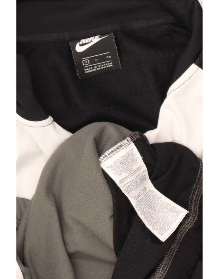 Nike Herren-Trainingsanzugoberteil, Jacke, Größe S, Schwarz, Colourblock-Polyester