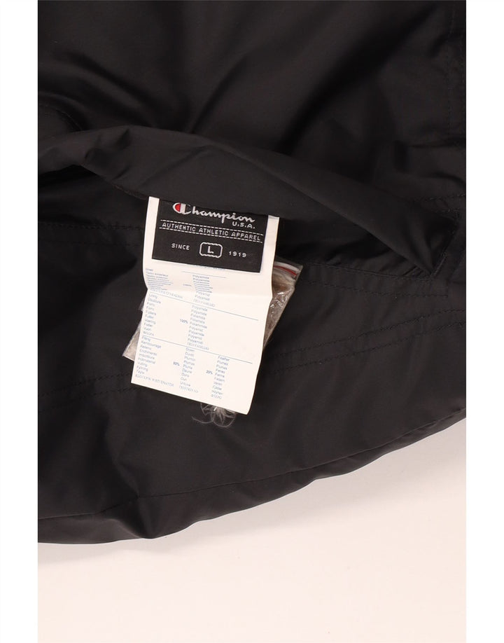 Champion Herren Reversible Wattierte Weste UK 40 Large Schwarz Polyamid