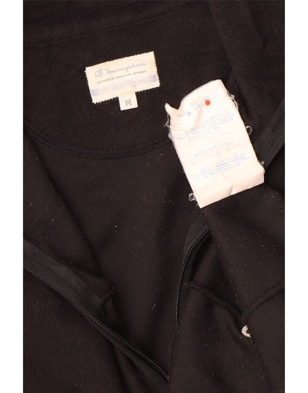 Champion Damen Fleecejacke UK 12 Medium Schwarz Polyester