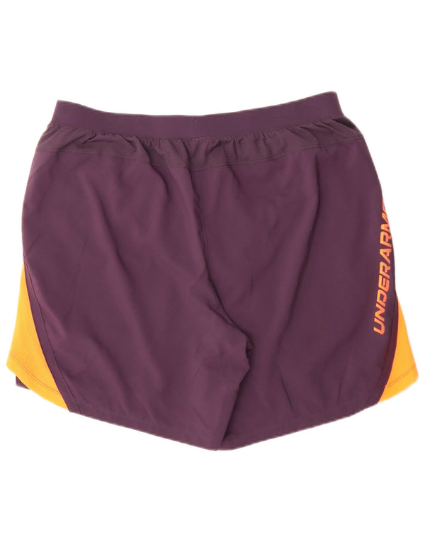 Under Armour Herren Sport-Shorts mit taillierter Grafik, XL, Lila, Farbblock-Sport