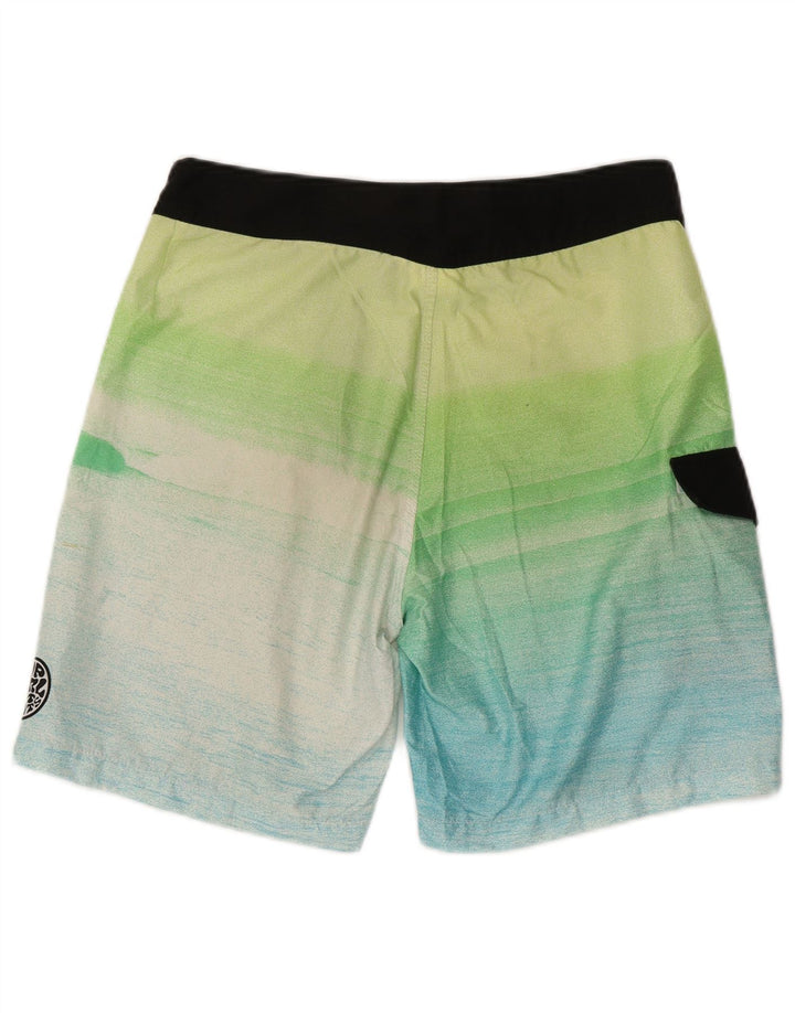 Rip Curl Herren-Badeshorts, mittelgroß, mehrfarbig, gestreift, Polyester