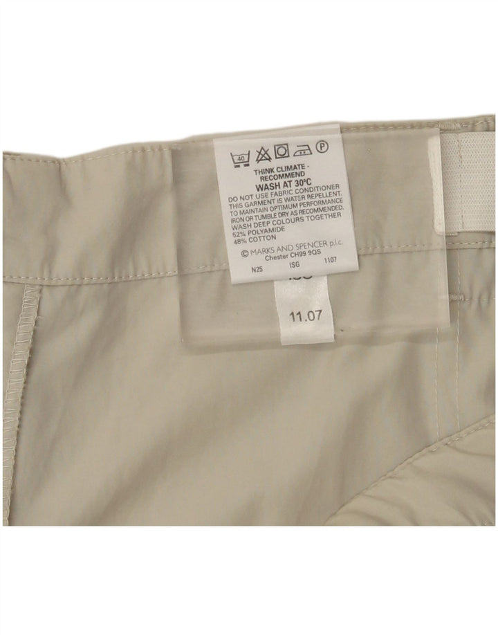 Gerade Herren-Cargohose von Marks & Spencer, W44, L29, beige, Polyamid