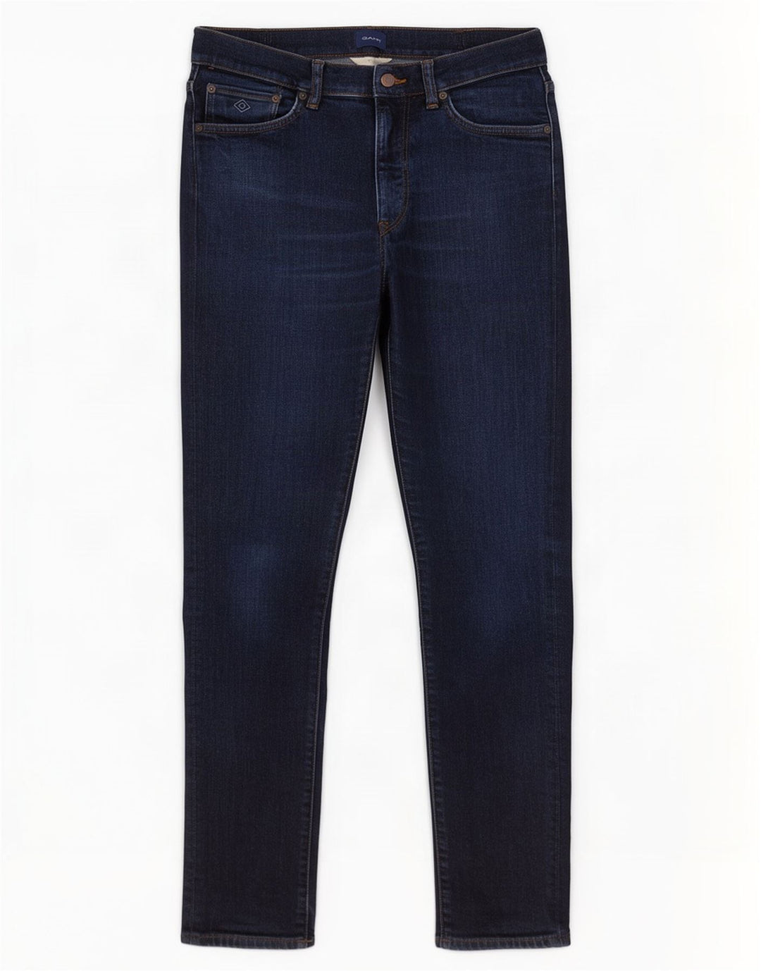 Gant Herren Slim Jeans W32 L32 Marineblaue Baumwolle