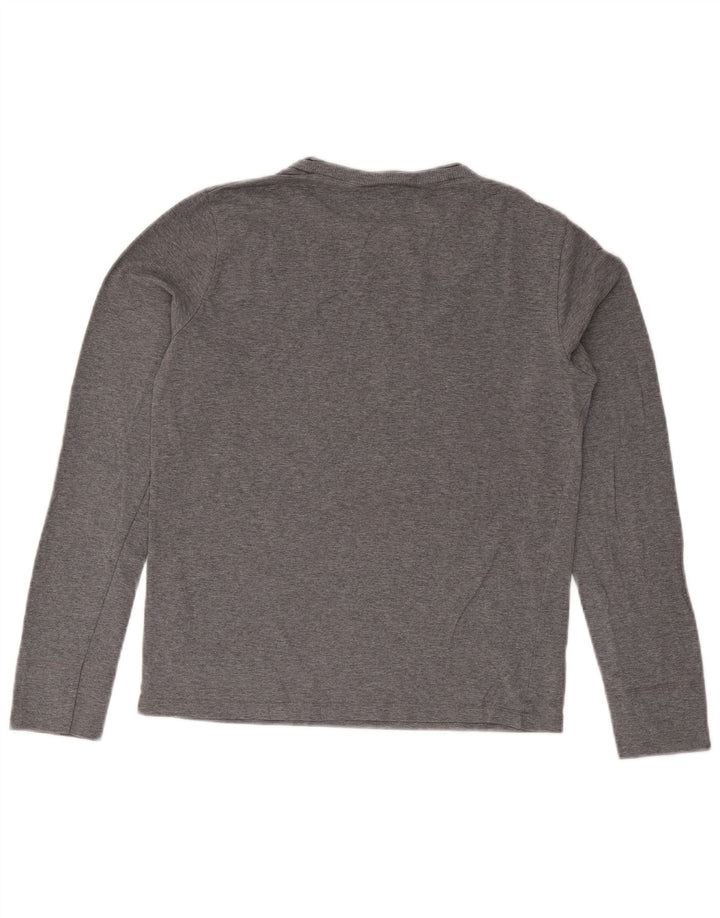 Napapijri Herren Graphic Top Langarm Mittelgrau