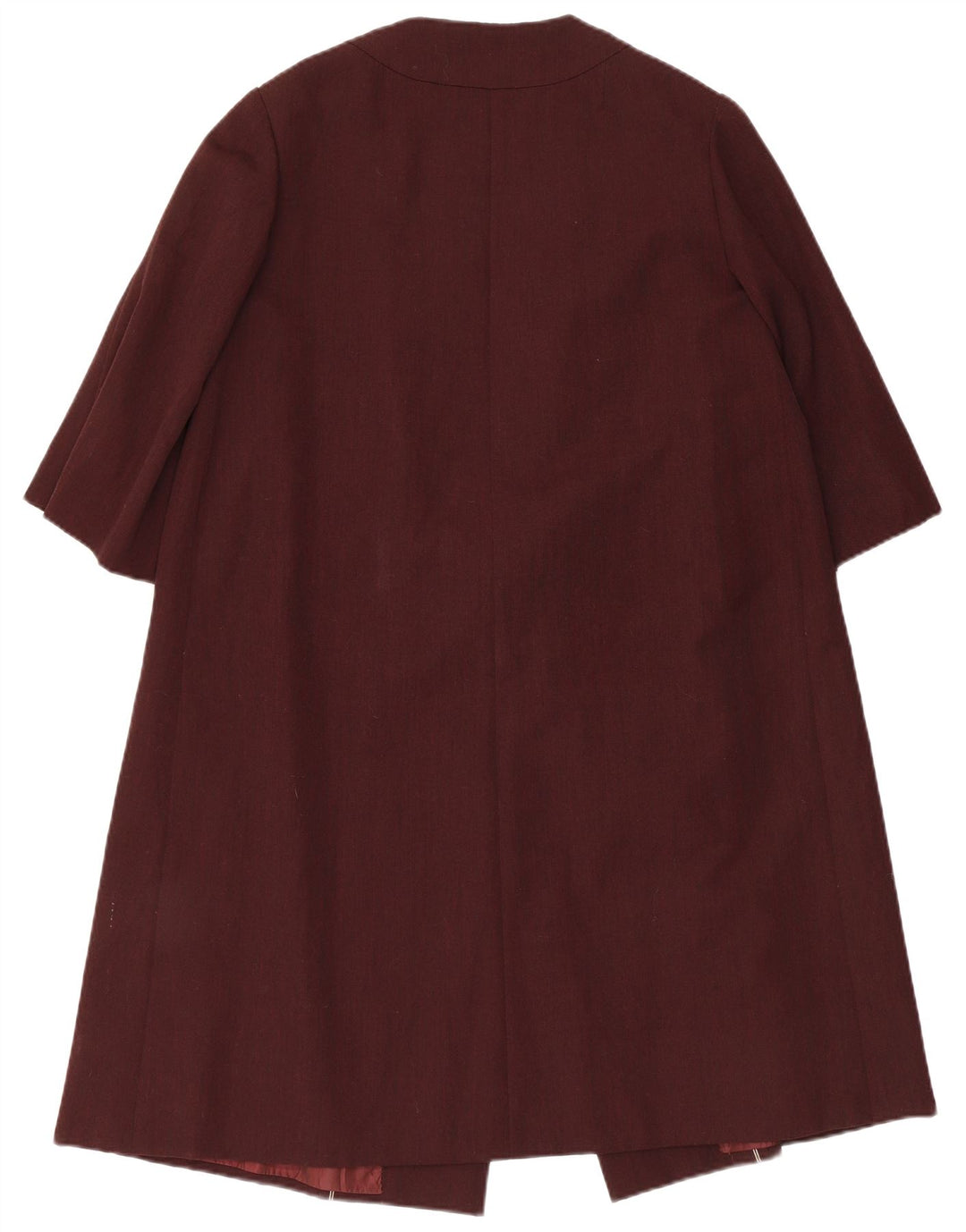 VINTAGE Damen Mantel UK 14 Medium Maroon