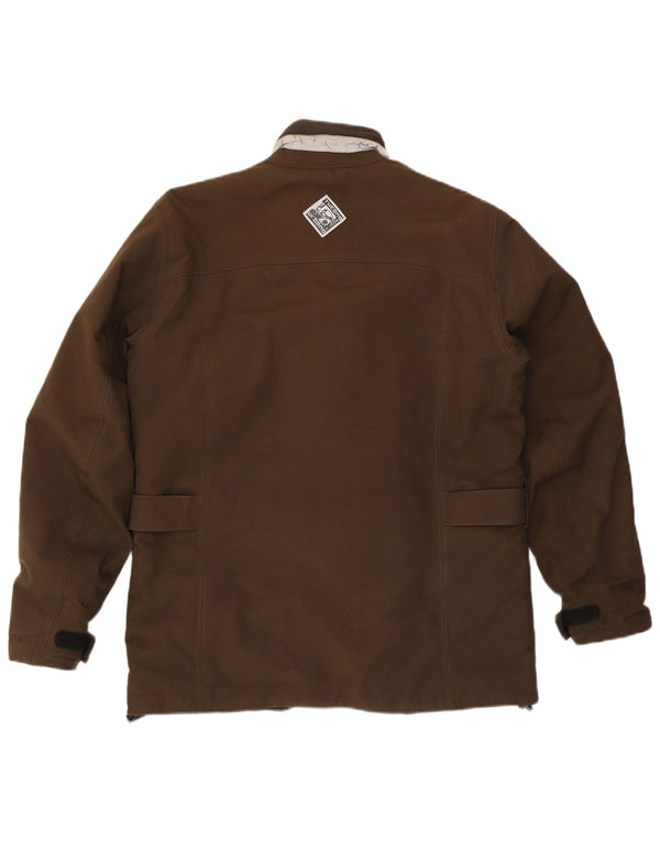 Tucano Urbano Herren-Utility-Jacke, UK 40, großes braunes Nylon