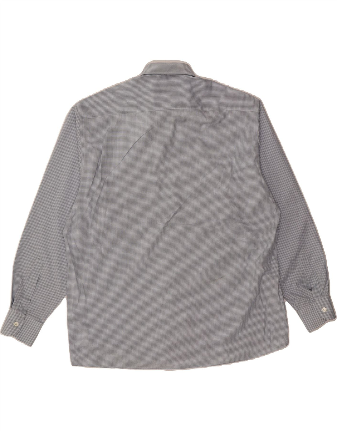 PIERRE CARDIN Mens Shirt Size 44 XL Blue Check Cotton Vintage Pierre Cardin and Second-Hand Pierre Cardin from Messina Hembry 