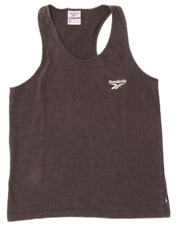 Reebok Mens Vest Top XS Grey Cotton