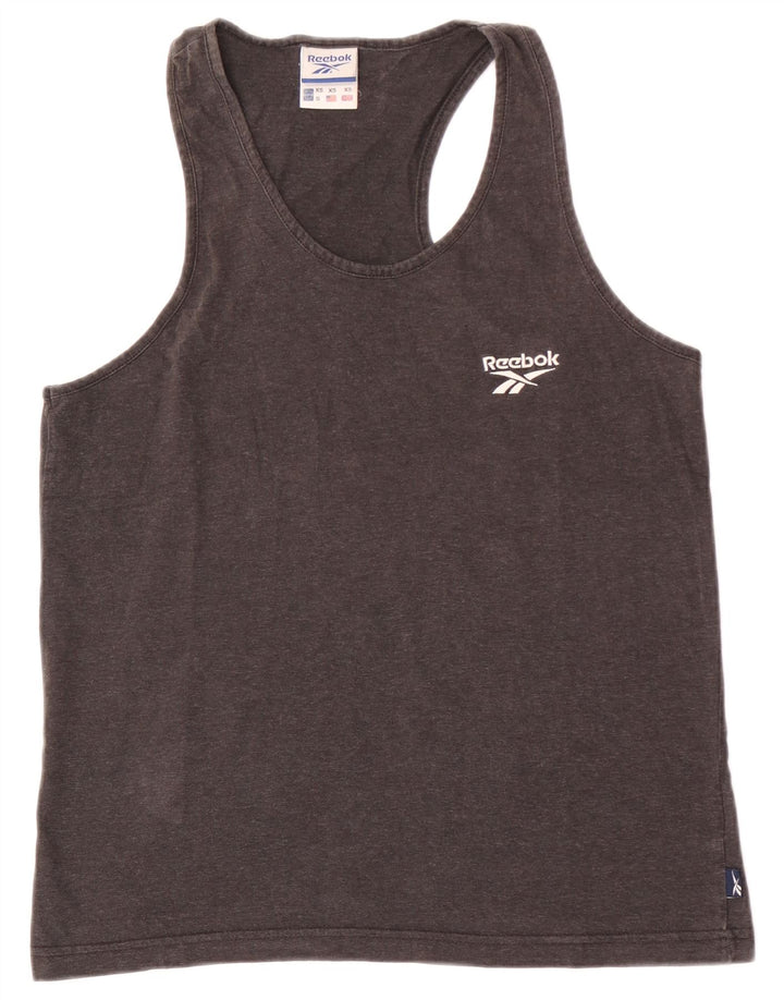 Reebok Herren Weste Top XS Grau Baumwolle