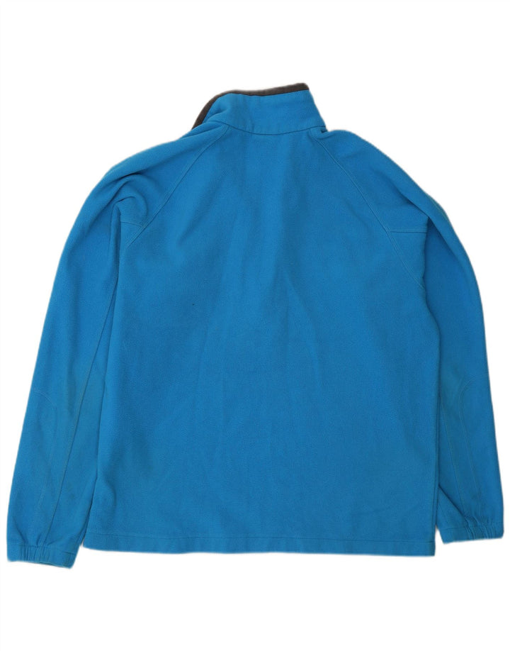 Columbia Herren-Fleecepullover mit Reißverschluss am Hals, großes, blaues Polyester