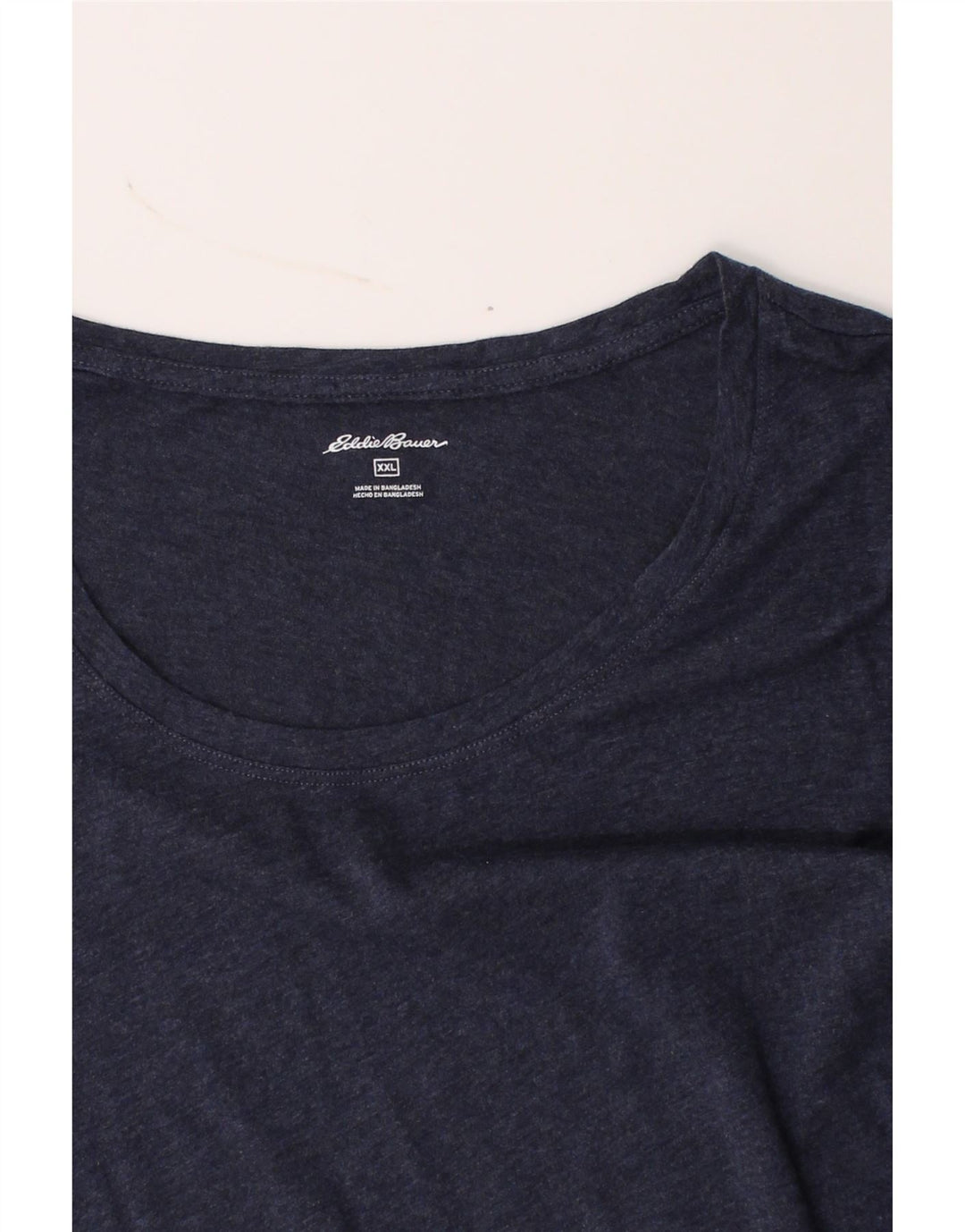 EDDIE BAUER Mens T-Shirt Top 2XL Navy Blue Cotton Vintage Eddie Bauer and Second-Hand Eddie Bauer from Messina Hembry 