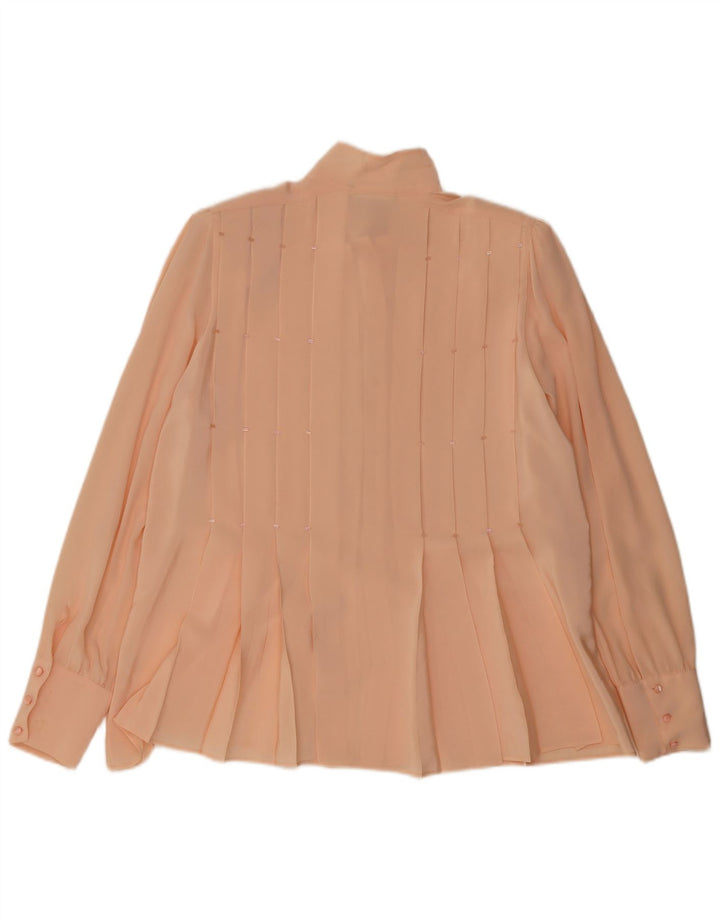 Carla Carini Damen Hemdbluse IT 44 Mittelrosa Seide