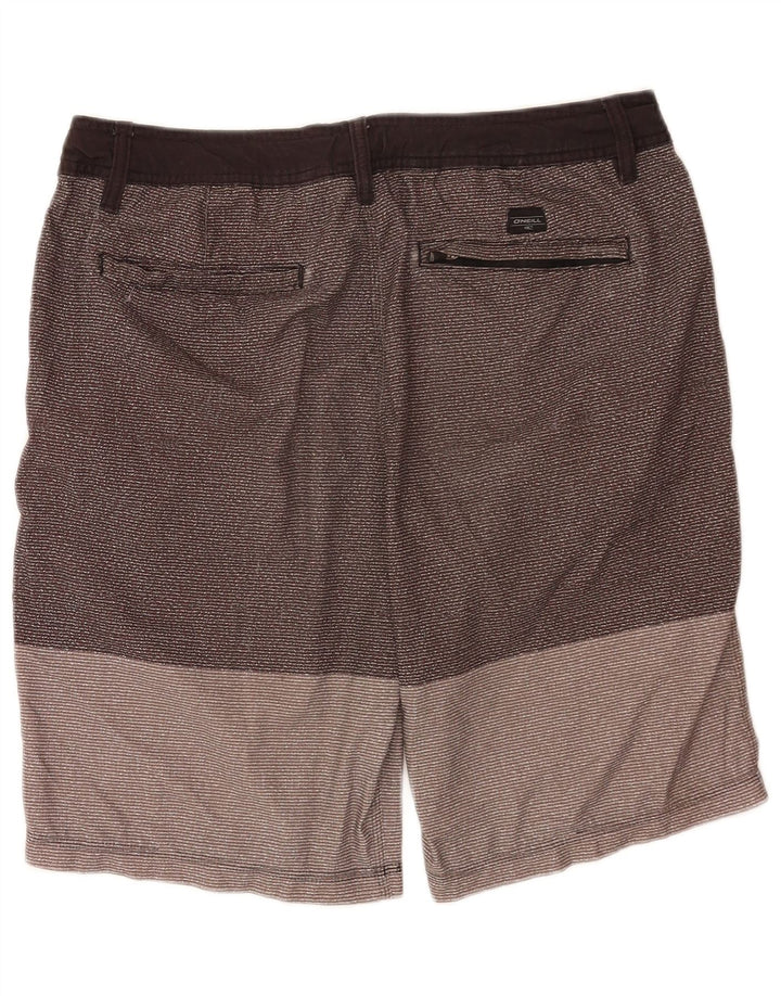 O'Neill Herren-Chinoshorts W34, großes graues Nadelstreifen-Polyester