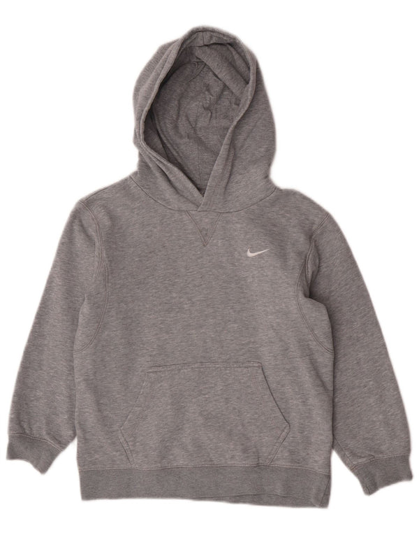 Nike Mädchen-Kapuzenpullover, 6–7 Jahre, groß, grau gefleckte Baumwolle