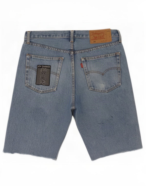 Levi's Herren 501 Distressed Denim Shorts, Größe L, W34, Blau, Baumwolle
