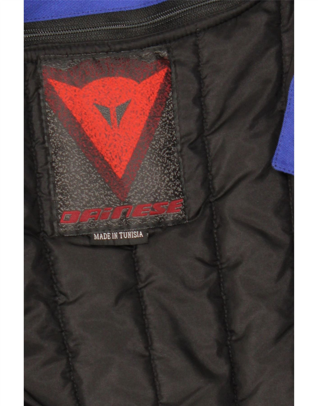 Dainese Herren Racer-Jacke, Größe 54, groß, blaues Colourblock-Nylon