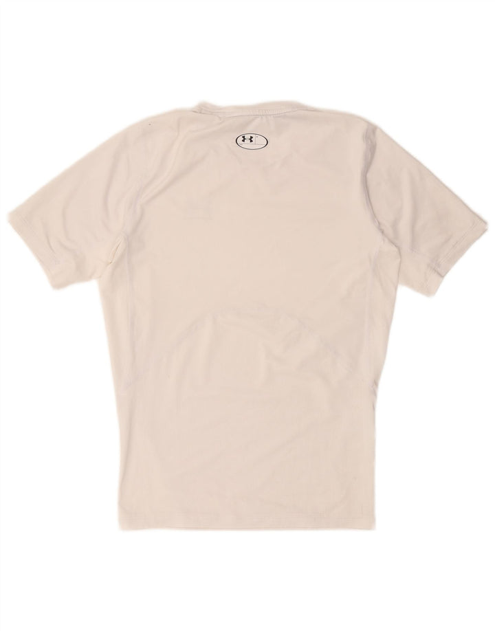 UNDER ARMOUR Mens Heat Gear T-Shirt Top Large White