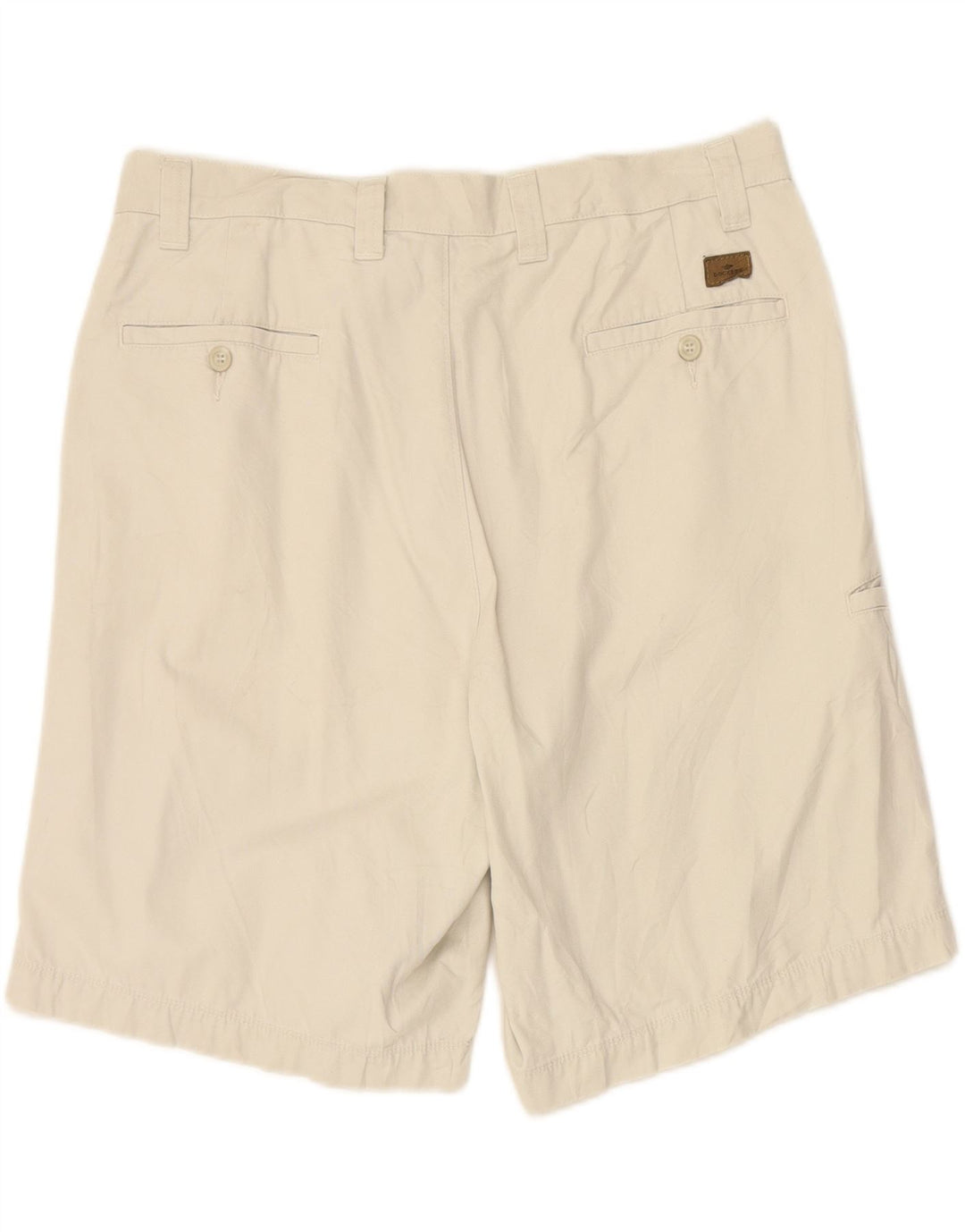 DOCKERS Mens Relaxed Fit Cargo Shorts W36 Large Off White Cotton Vintage Dockers and Second-Hand Dockers from Messina Hembry 