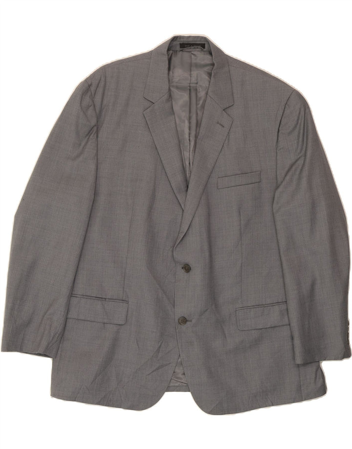 MICHAEL KORS Mens 2 Button Blazer Jacket Size 48 2XL Grey Wool Vintage Michael Kors and Second-Hand Michael Kors from Messina Hembry 