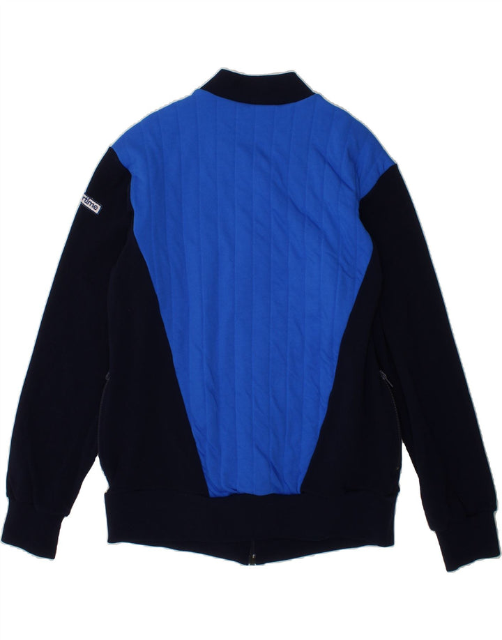 VINTAGE Boys Tracksuit Top Jacket 11-12 Years Blue Colourblock Vintage Vintage and Second-Hand Vintage from Messina Hembry 