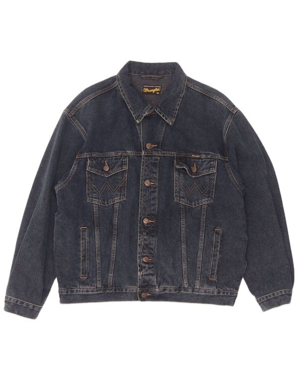 Wrangler Herren Jeansjacke UK 42 XL Blaue Baumwolle