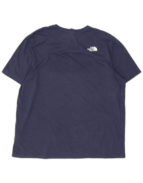 The North Face Herren Grafik T-Shirt Top 2XL Marineblau Baumwolle