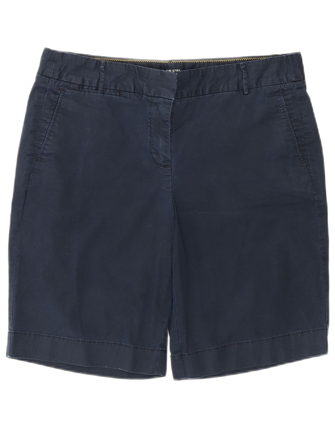 J. CREW Damen Chinoshorts US 6 Medium W32 Marineblaue Baumwolle