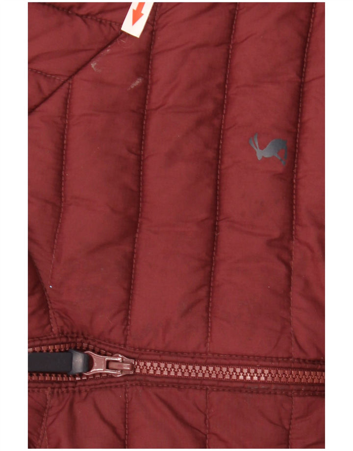 Joules Herren Wattierte Jacke UK 38 Medium Maroon Polyester