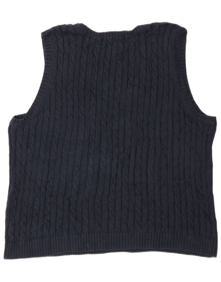 L.L.Bean Herren Weste Tank Top 3XL Marineblau Baumwolle