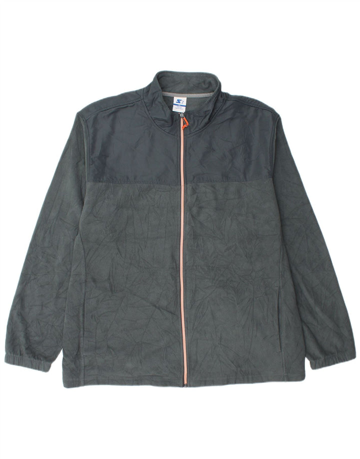 Starter Herren Fleecejacke UK 44 2XL Grau Polyester
