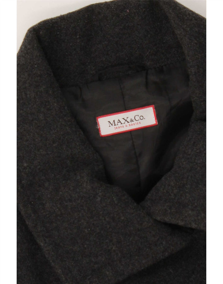 Max & Co. Damen-Blazerjacke mit 4 Knöpfen, UK 14, Mittelgrau meliert