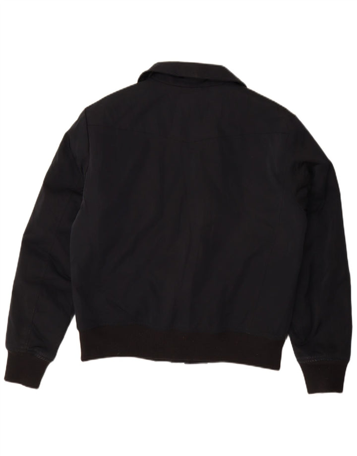 Calvin Klein Jeans Herren Bomberjacke UK 36 Small Schwarz Polyester