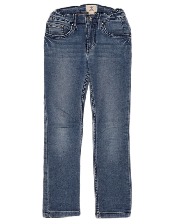 Timberland Slim Jeans für Mädchen, 7–8 Jahre, W20 L22, blaue Baumwolle