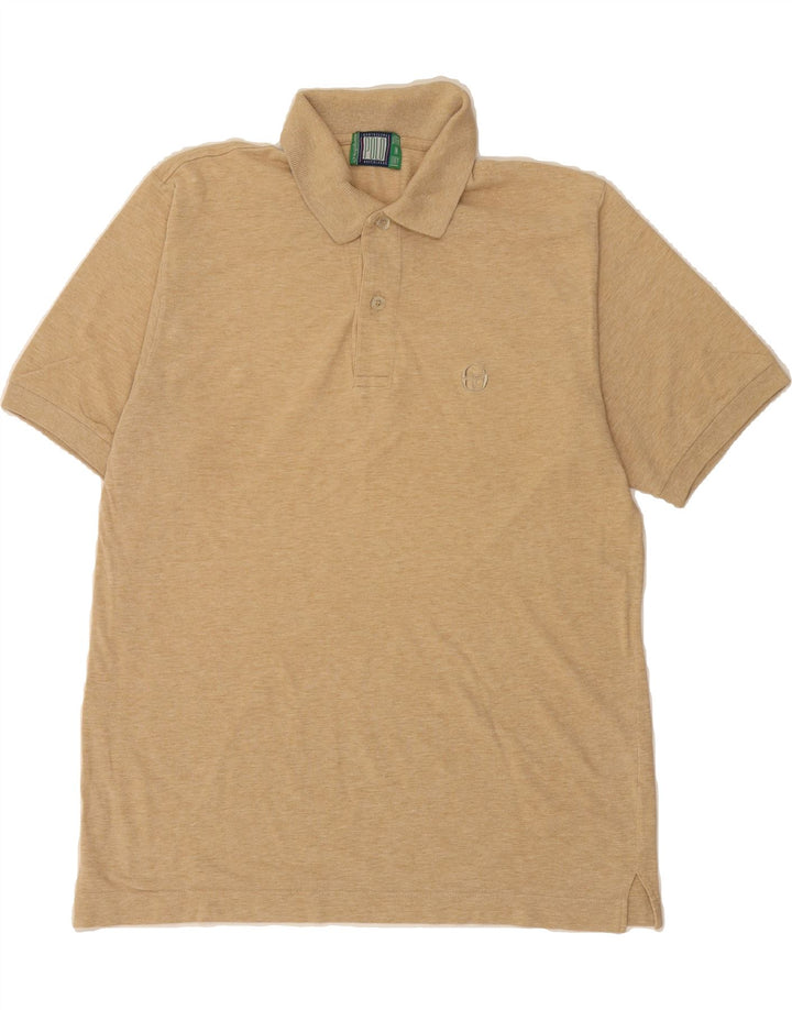 SERGIO TACCHINI Mens Polo Shirt Medium Beige Vintage Sergio Tacchini and Second-Hand Sergio Tacchini from Messina Hembry 